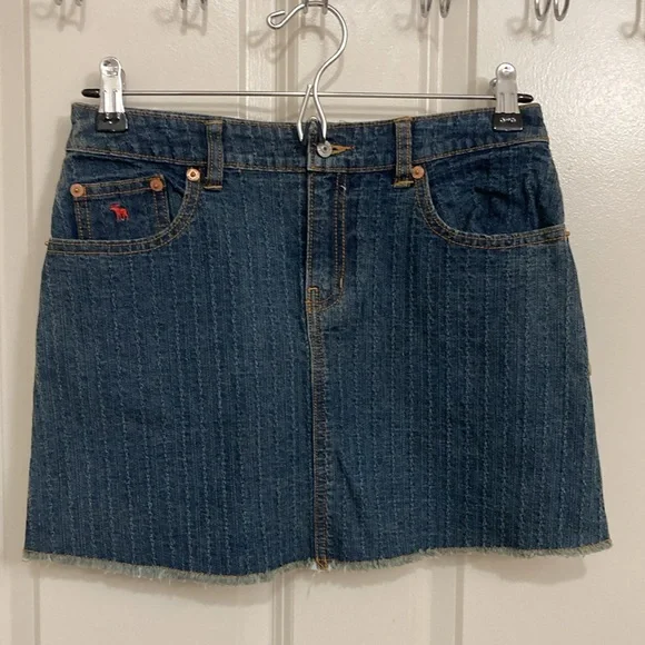 Abercrombie & Fitch Blue Denim Mini Skirt - Picture 3 of 8
